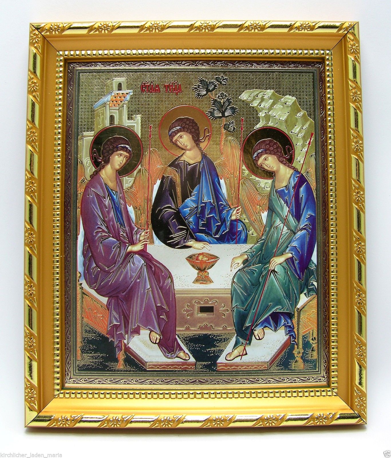 икона Святая троица освящена, 10460