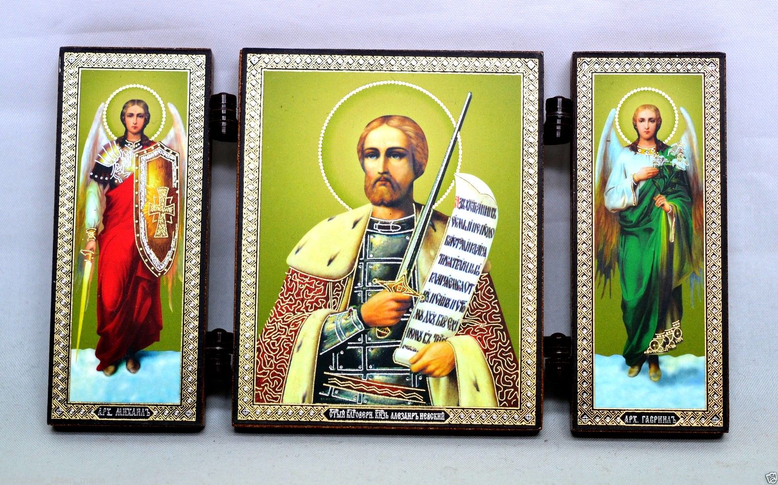 Triptych icon holy Alexander