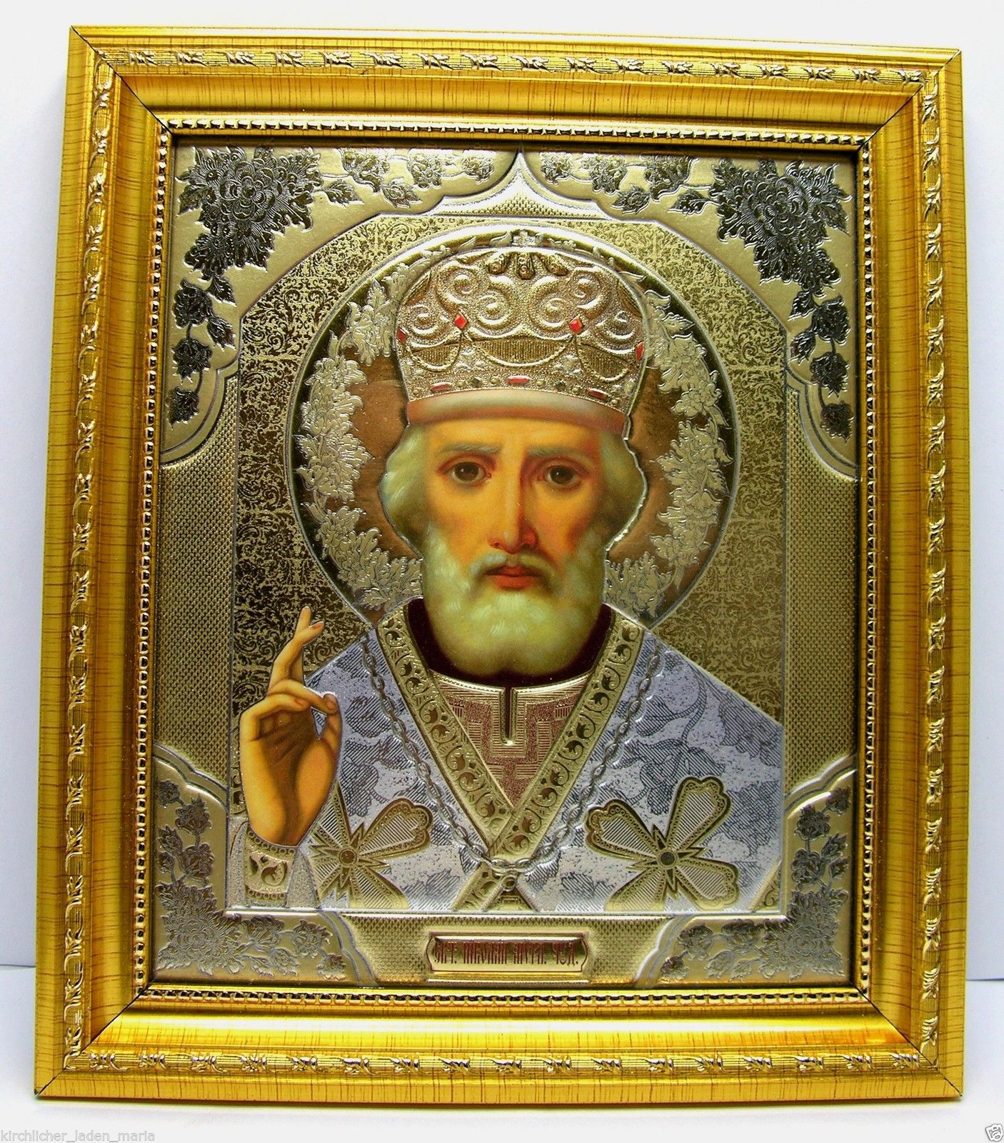 икона святой Николай чудотворец освящена, 10483