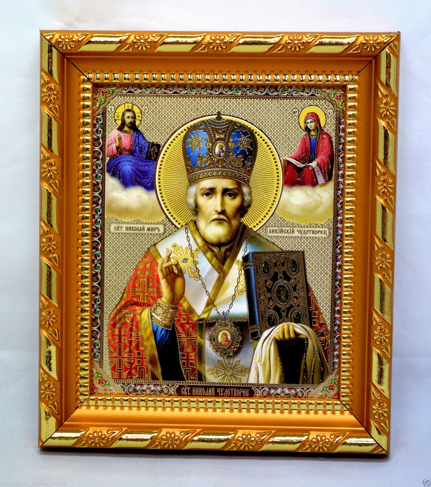 икона святой Николай чудотворец освящена, 10484